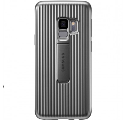 Husa Protective Standing Cover Samsung Galaxy S9, Silver